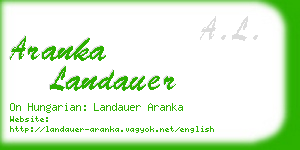 aranka landauer business card